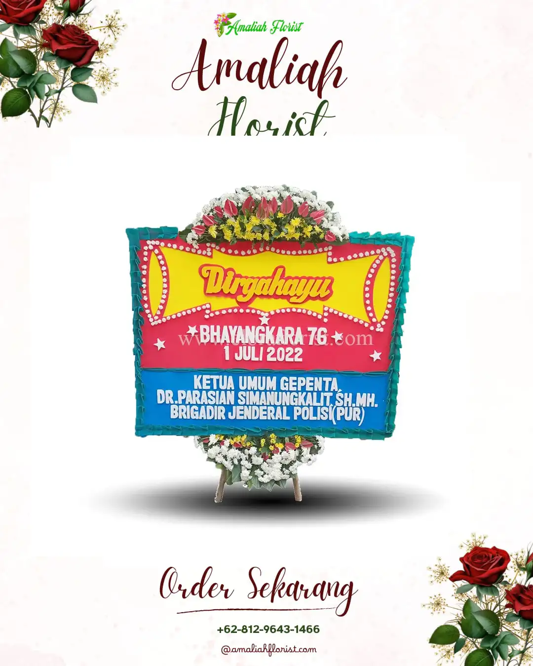 Papan Bunga HUT Ulang Tahun Tabir Ulu